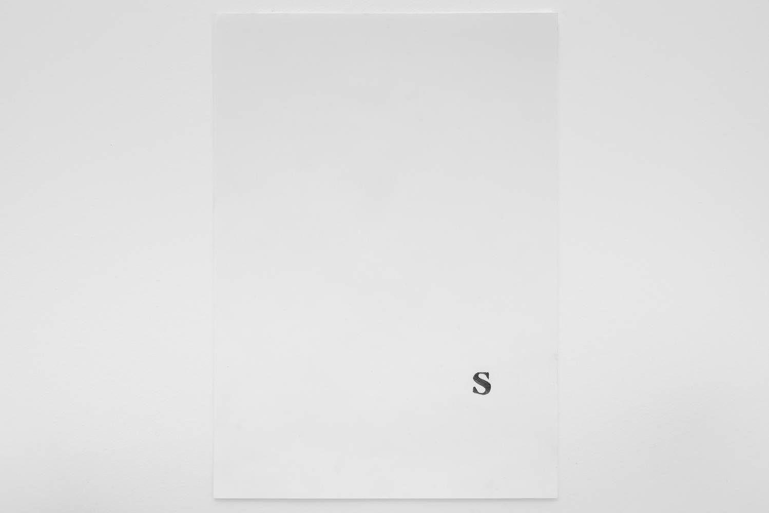 Simon Persson, Untitled – Works on water, Fondation Tschuess